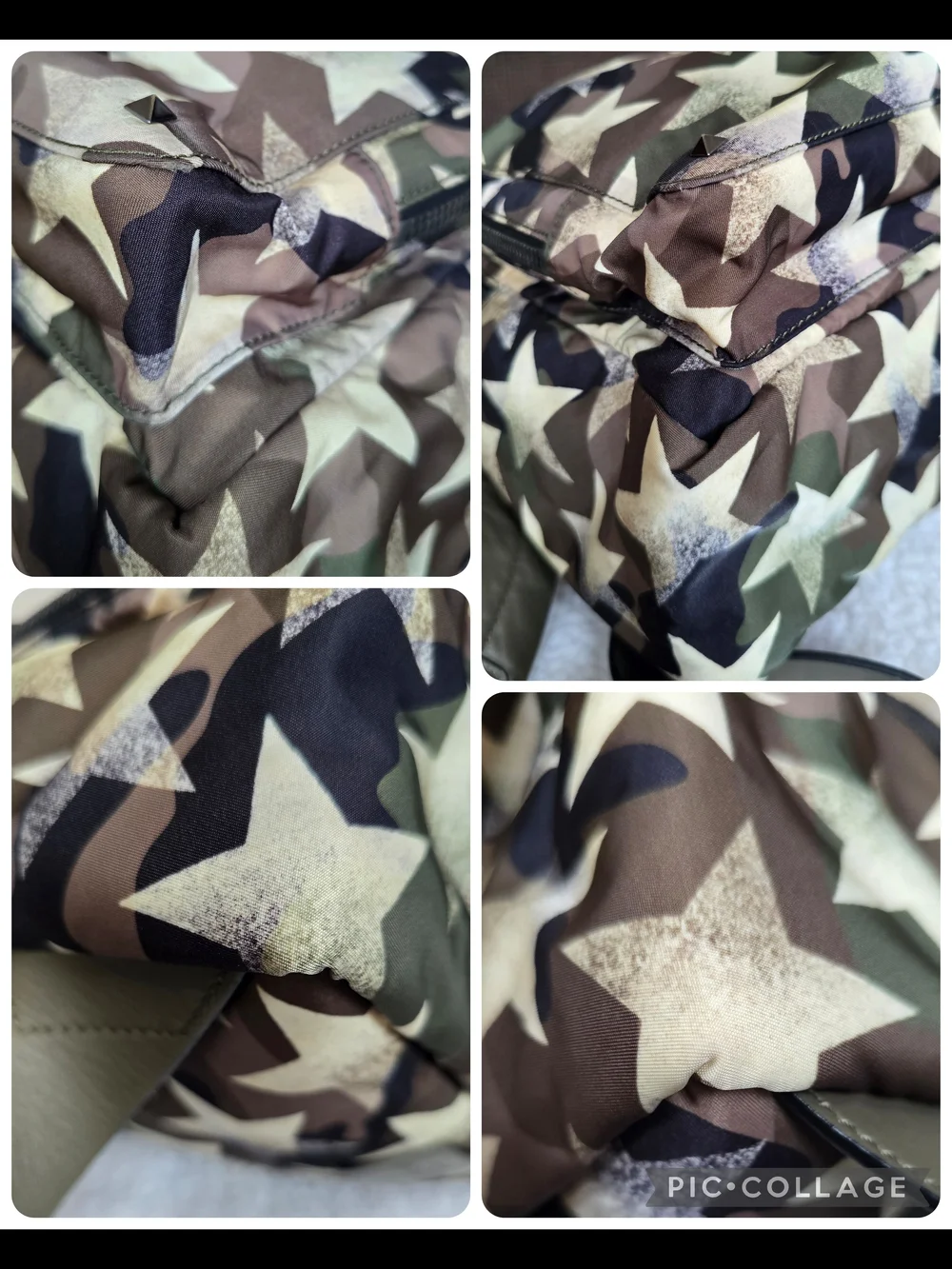 Valentino Garavani Camustars Backpack in Olive, Tan, Black Unisex